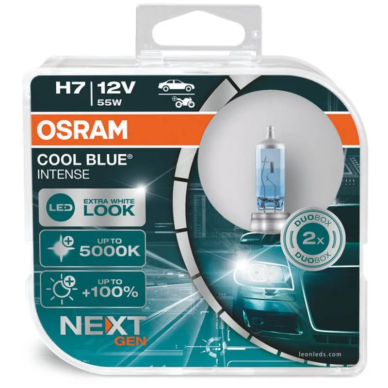 Ampoules H7 Cool Blue Intense Nouvelle Génération Osram 64210CBN-HCB | LeonLED