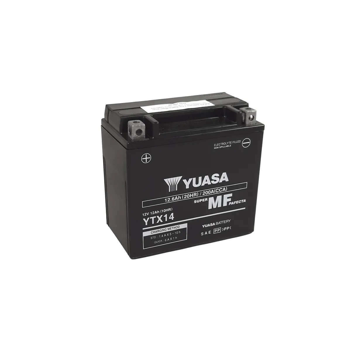Batterie YUASA YTX14 FA sans entretien activée usine
