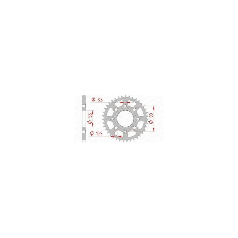 Couronne AFAM acier standard 10201 - 428