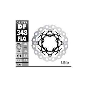 Disque de frein avant flottant GALFER CUBIQ - 310 mm - SUZUKI GSX R 600 - 750 - 1000