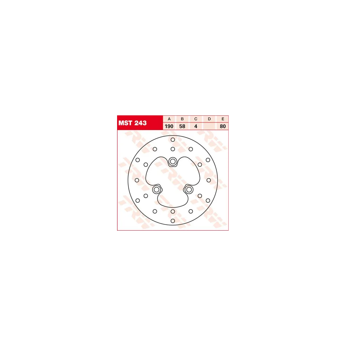 Disque de frein TRW diamètre 190 mm