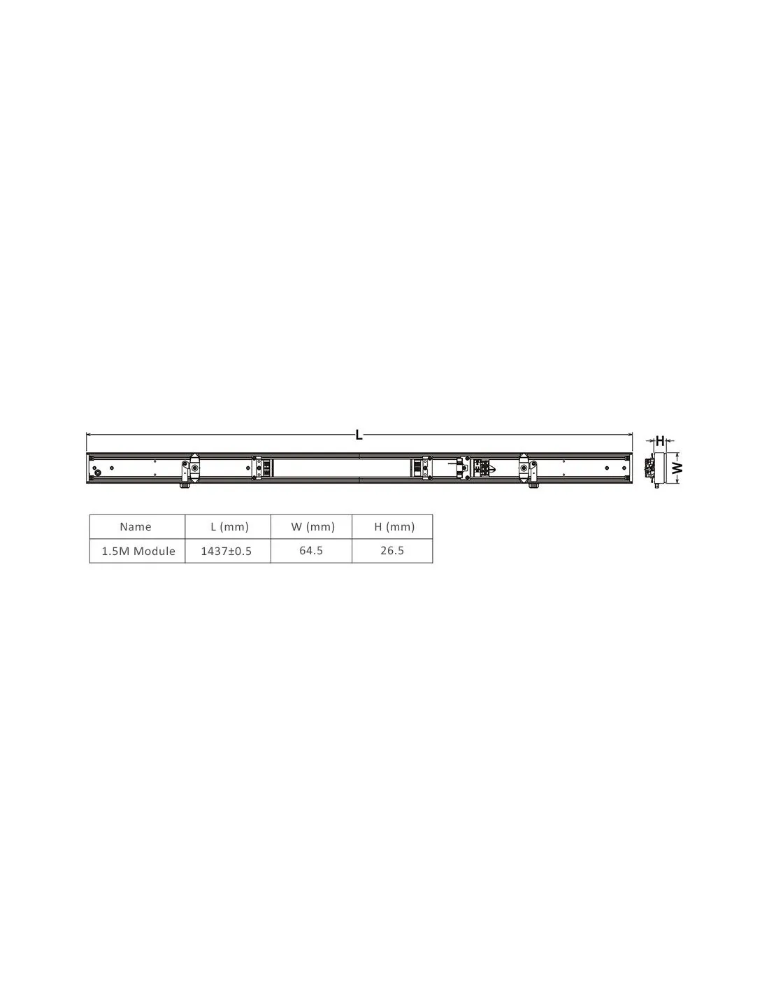 Dreamline universal 63W 90x110° 5000K EM 3h Osram INTEGRATECH DMAUNI15755R90EM