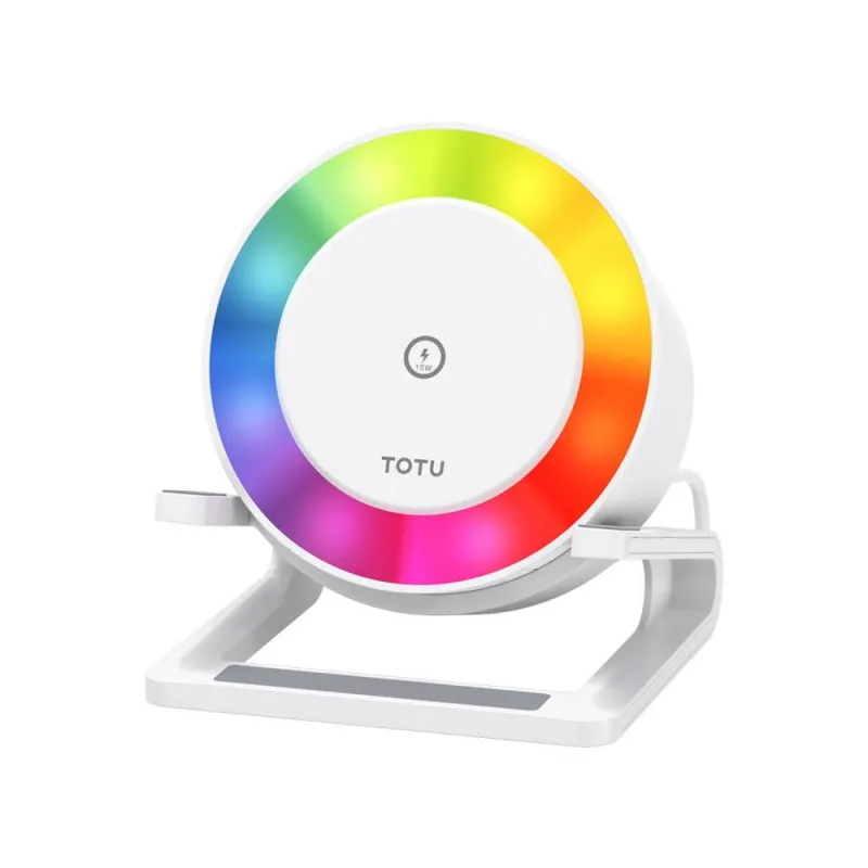 Enceinte Bluetooth 4en1 Charge Sans Fil LED V5.3