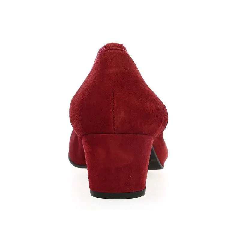Escarpin petit talon bordeaux Jane