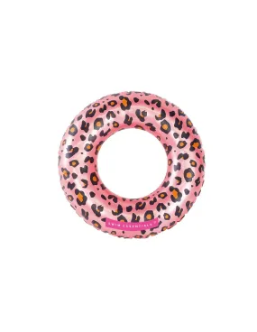 Float Swim Essentials Leopard Rose Gold Kids 55 cm