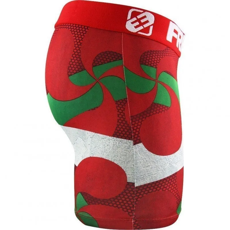 FREEGUN Boxer Homme Microfibre BASPLA Vert Rouge