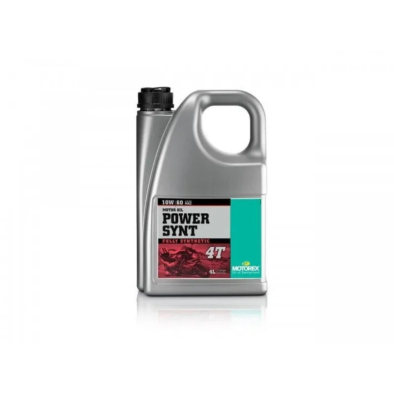 Huile moteur MOTOREX Power Synt 4T 10W60 synthétique 4L (x4) - piecemotoquad
