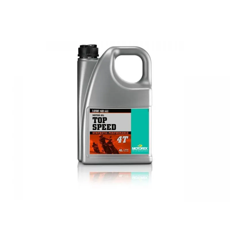 Huile moteur MOTOREX Top Speed 4T 10W40 synthétique 4L
