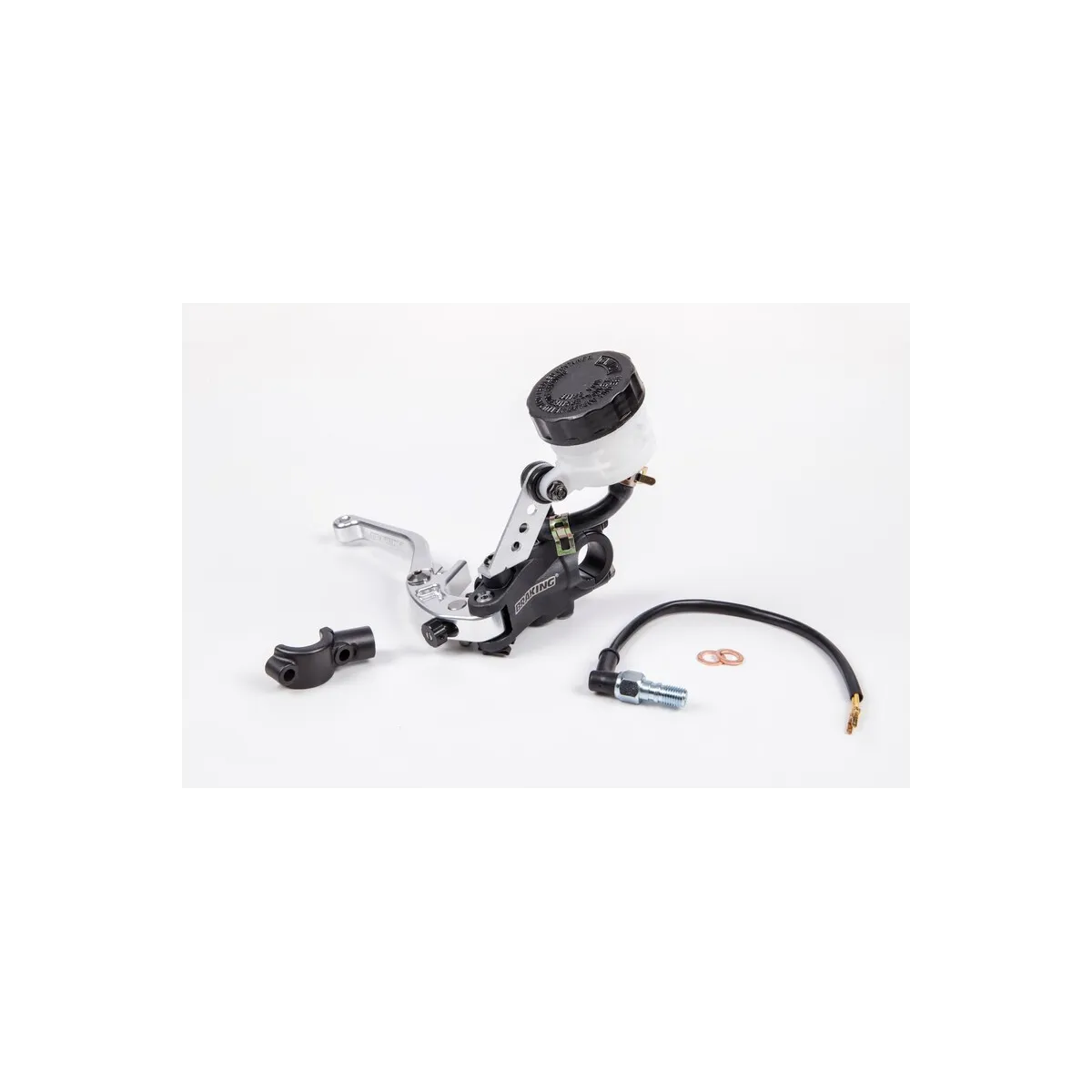 Maître-cylindre radial de frein BRAKING coulé, levier repliable (avec réservoir) Ø 16mm