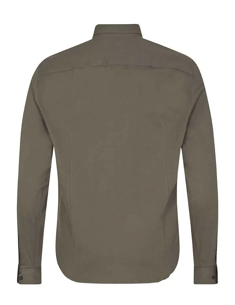 Mos Mosh - Chemise Homme Marco Crunch Jersey Toffee - Boutiques Seven's