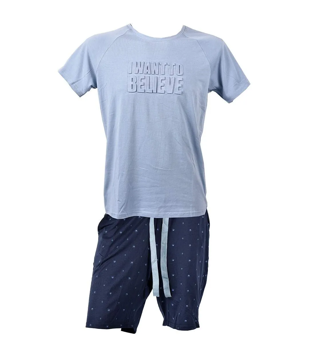 Pyjama Court Homme Premium FMF HOMEWEAR HC14 Bleu