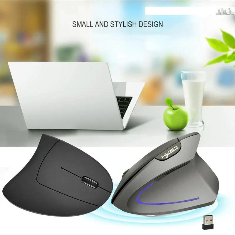 Souris Ergonomique Sans Fil 2400 DPI Rechargeable USB
